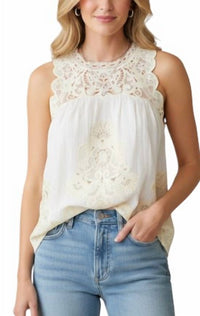 Sea - Medina Lace Tank Top