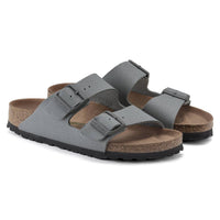 BIRKENSTOCK Men's Arizona Rivet Logo Textile Sandals in stone coin - men's sandal - view 4