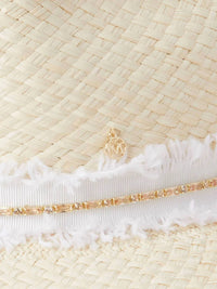 Maison Michel - Henrietta Denim Strass On Brisa Hat