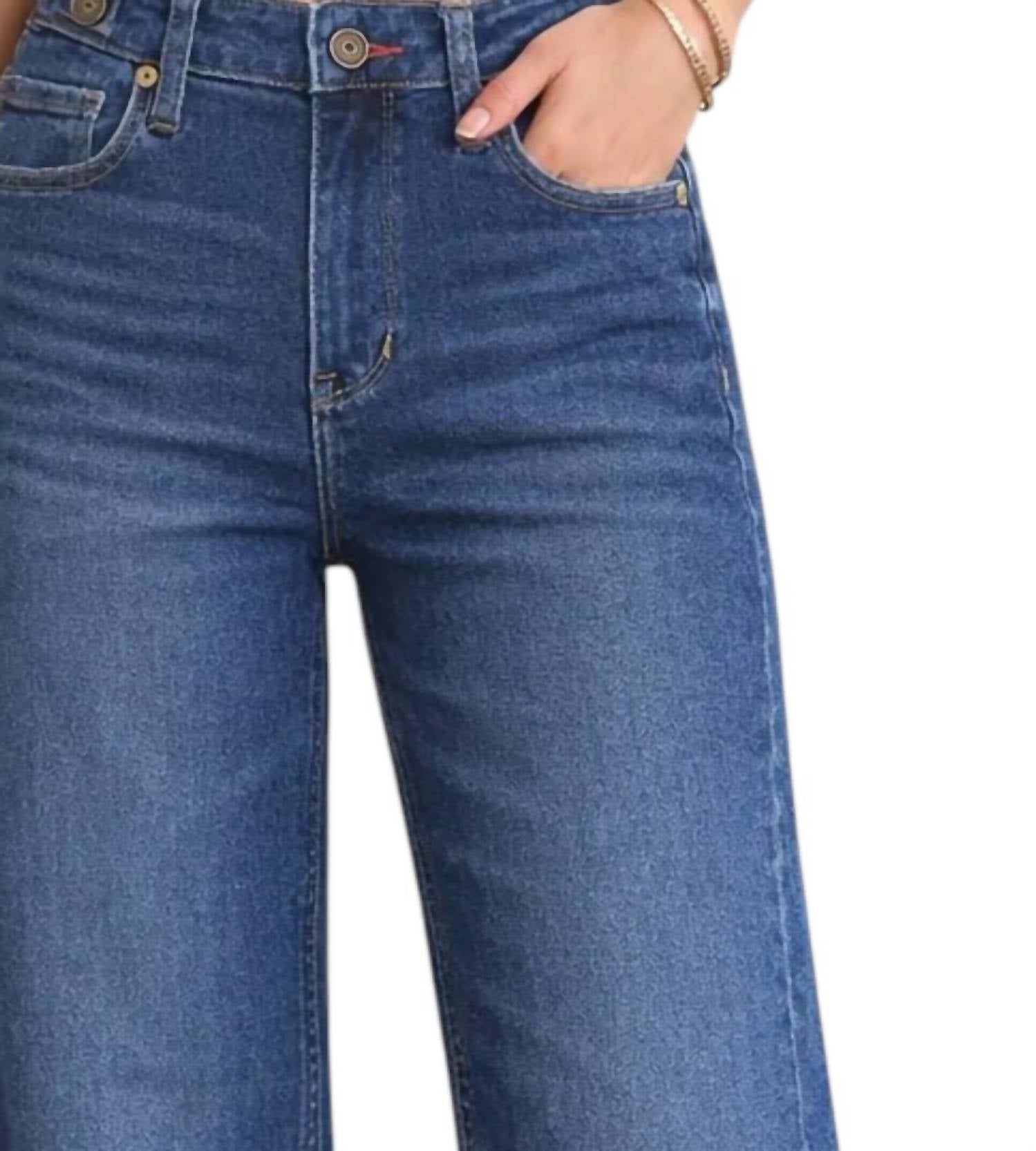 Judy Blue - High Waist Retro Wide Leg Jeans - Petite