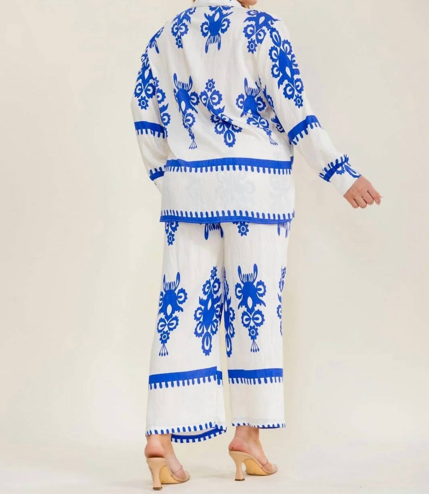 Little Secret Of Mine - Wide Leg Pant Set - Plus