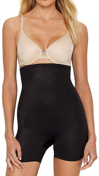 Miraclesuit Shape Away With Back Magic Lace Hi-waist Boyshort in black - women's shorts