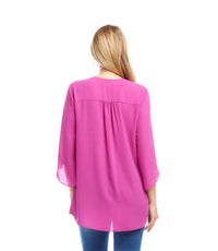 Karen Kane - Bracelet Sleeve Asymmetric Top