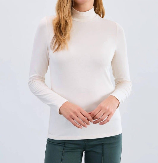 Fdj - Long Sleeve Mock Neck Top