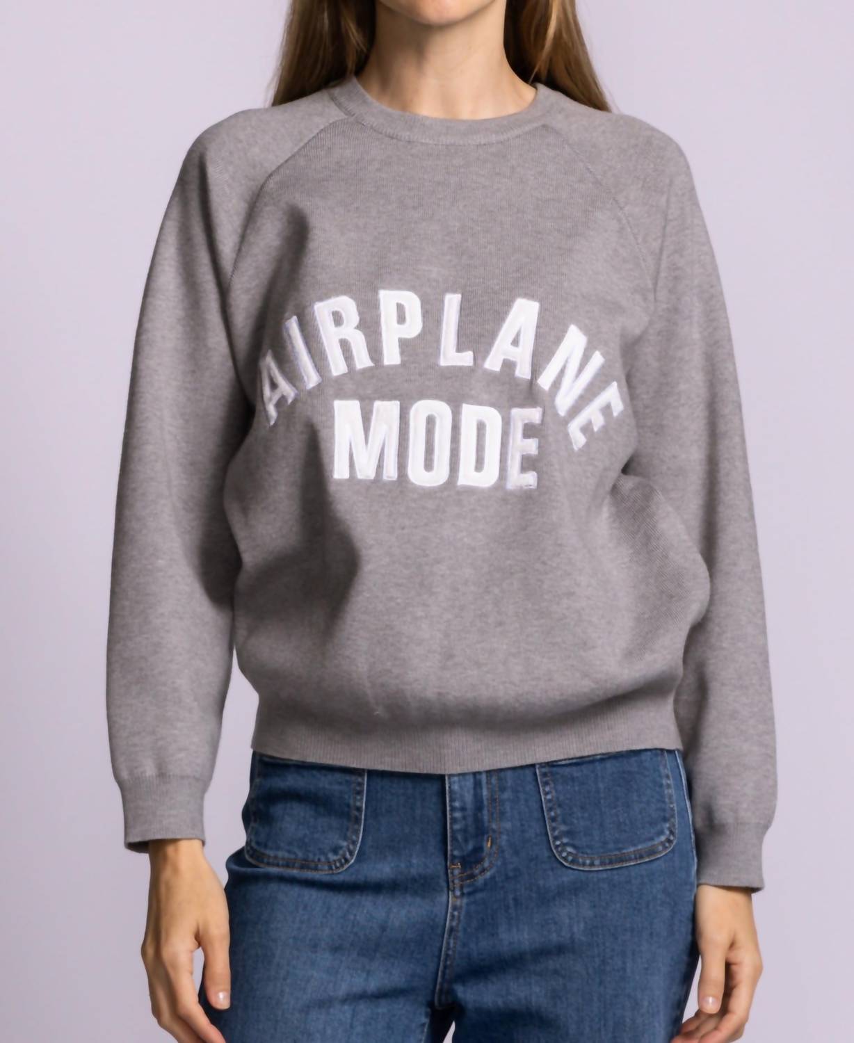 PINK MARTINI Airplane Mode Sweater in gray - women's sweater
