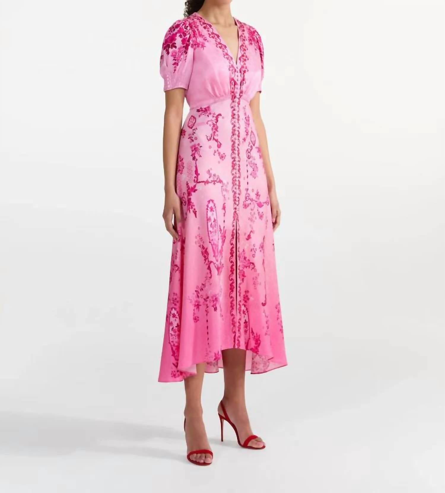 Saloni - Lea Long Dress