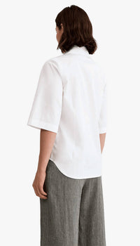 Smythe - 3/4 Sleeve Point Collar Shirt