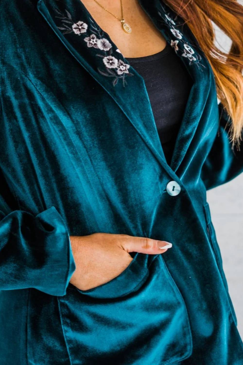 Layerz Clothing - Bethany Velvet Blazer
