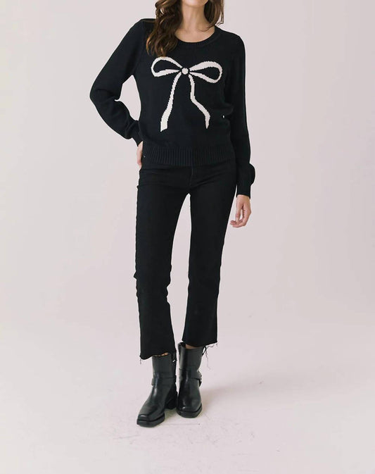 Chaser - Bow Long Sleeve Sweater