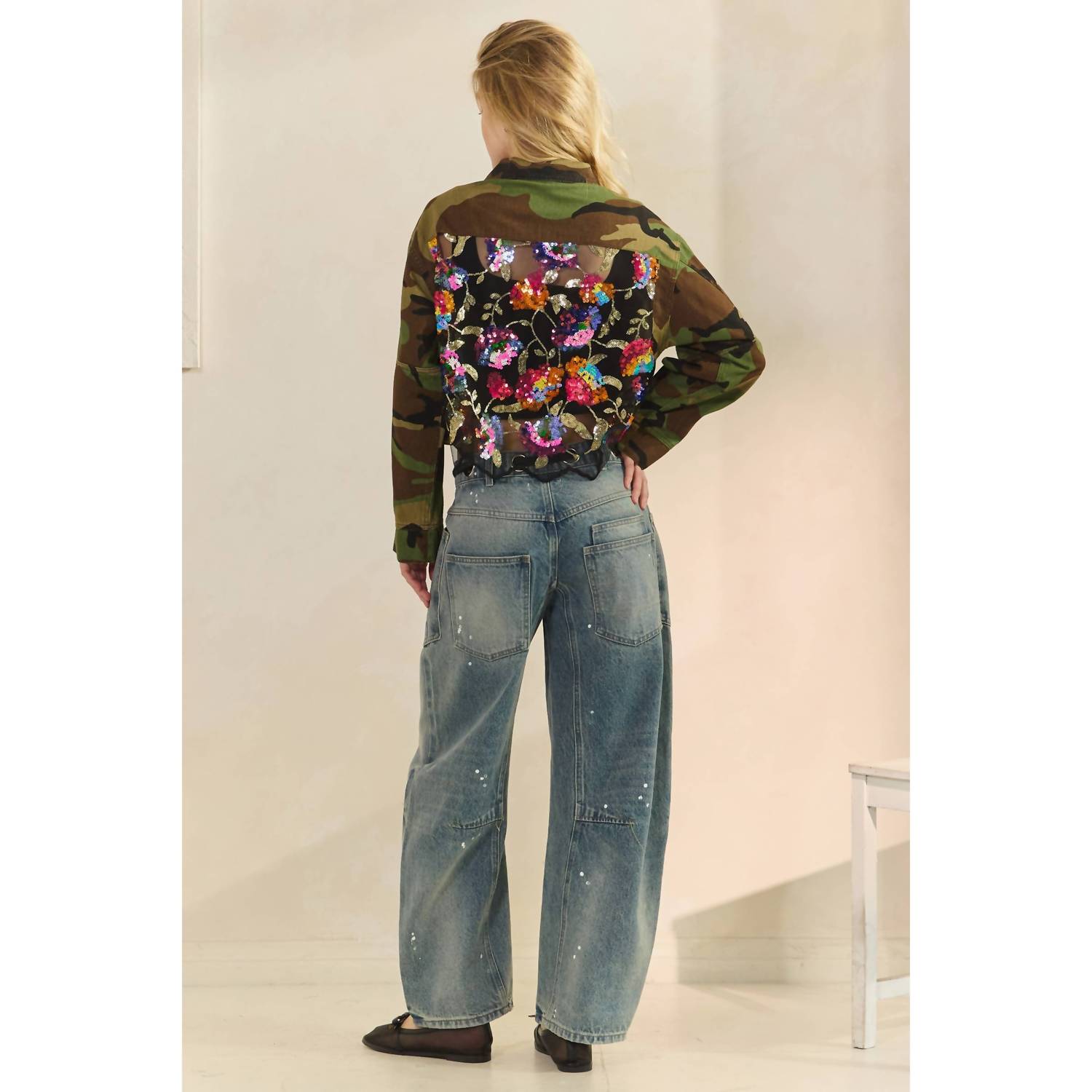Veveret - Sequins Contrast Jacket