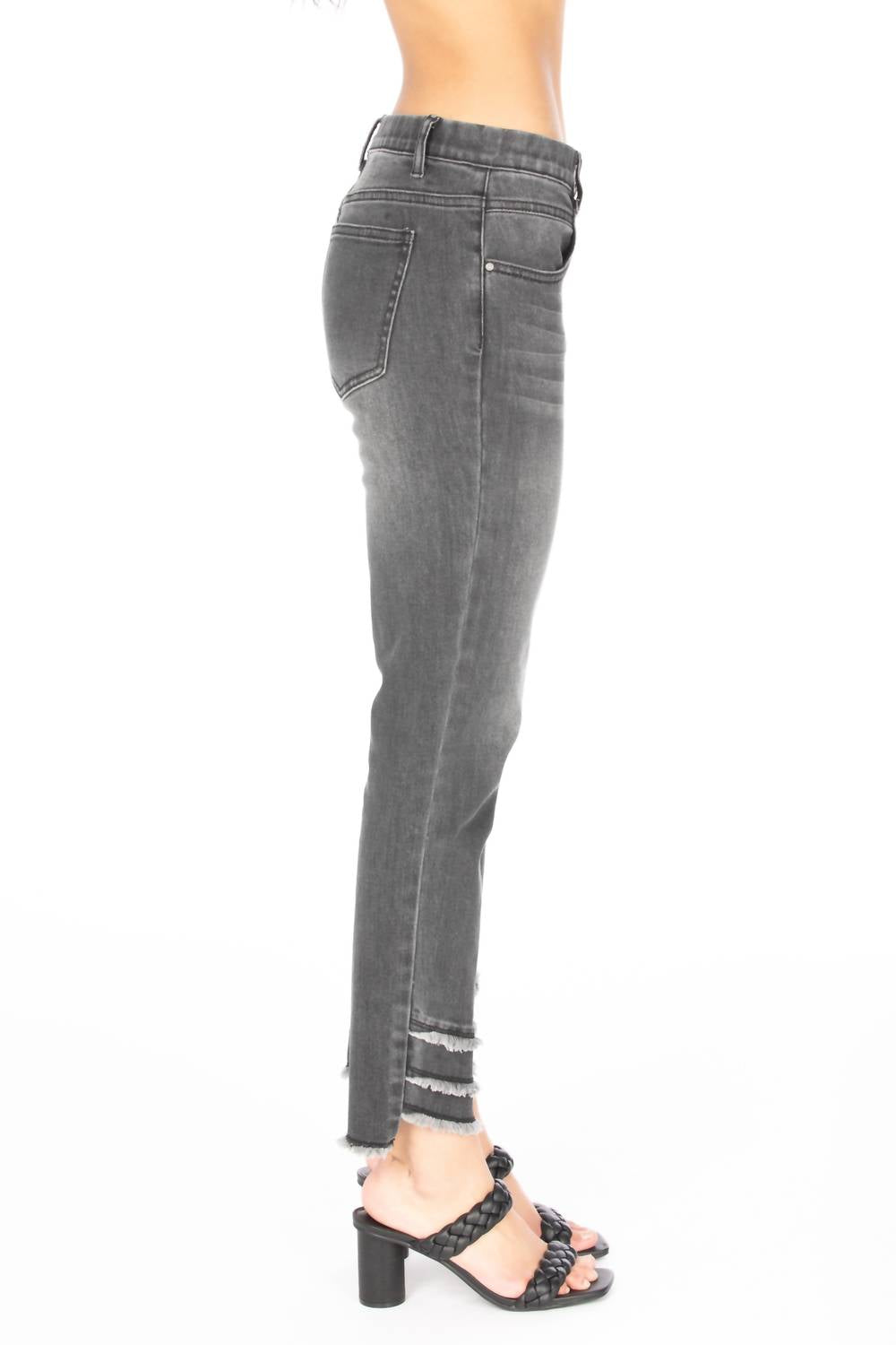 Apny - Liberty Ankle Frayed Hem Skinny Jeans