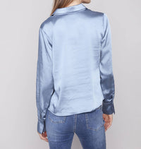 Charlie B - Long Sleeve Shirt With Twisted Front
