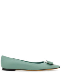 Salvatore Ferragamo Women's Ballerina Shoe in green - women's flats