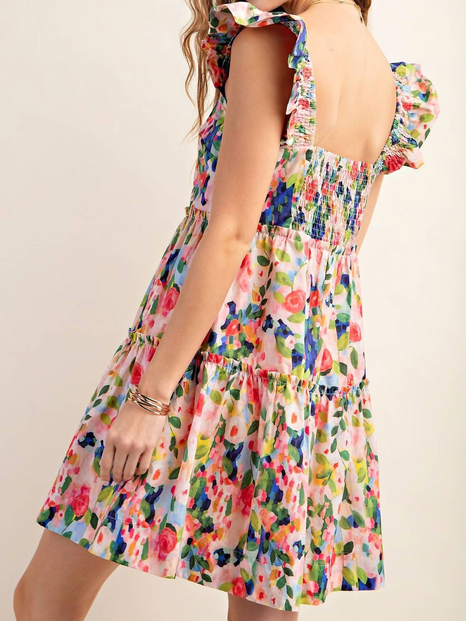 Kori - Sleeveless Floral Print Dress