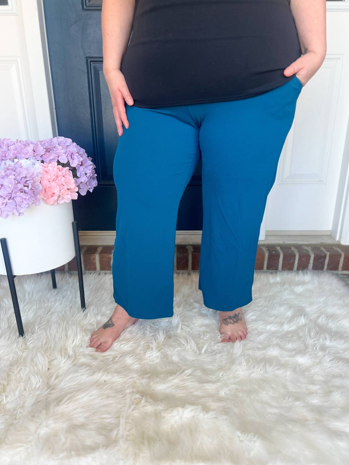 Heimish Usa - Lucy Wide Leg Stretchy Crop Pants