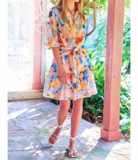 Finley Wildflower Coco Mini Dress in multi - women's dress