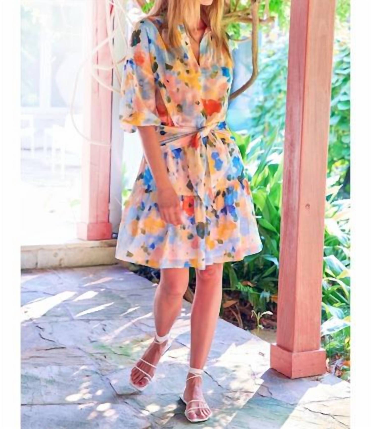 Finley Wildflower Coco Mini Dress in multi - women's dress