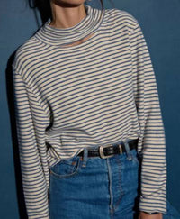 Nation Ltd - Delphine Slit Neck Sweatshirt