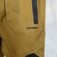 Gsou Snow Men’s Relaxed Fit Snow Bibs With Knee Reinforcements in brown - men's pants - view 7