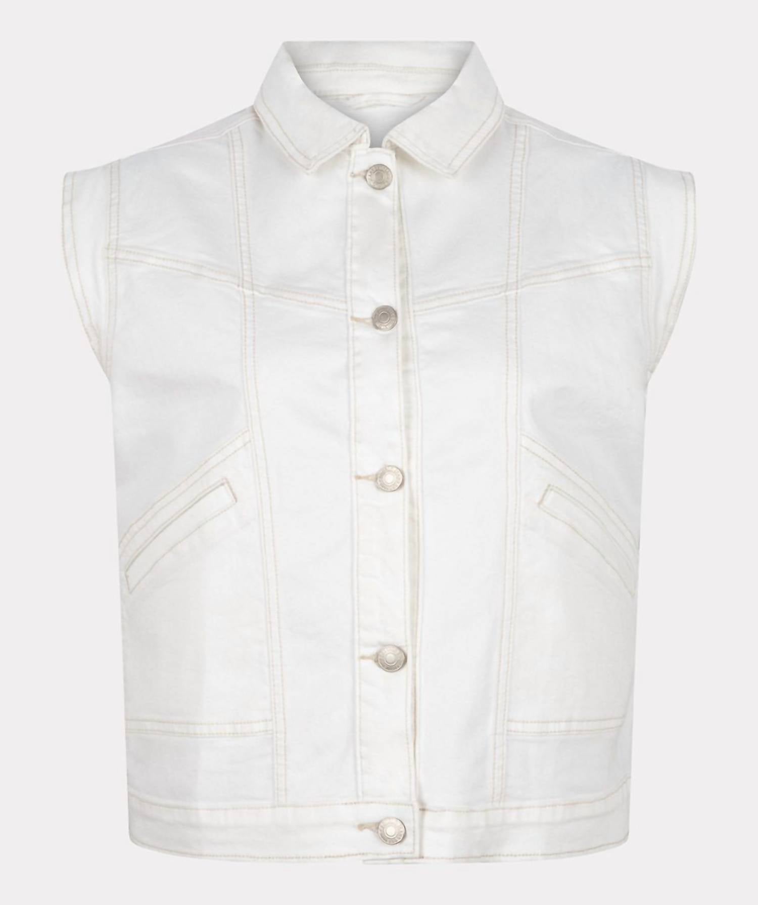 Esqualo - Women's Giselle Gilet Denim Vest