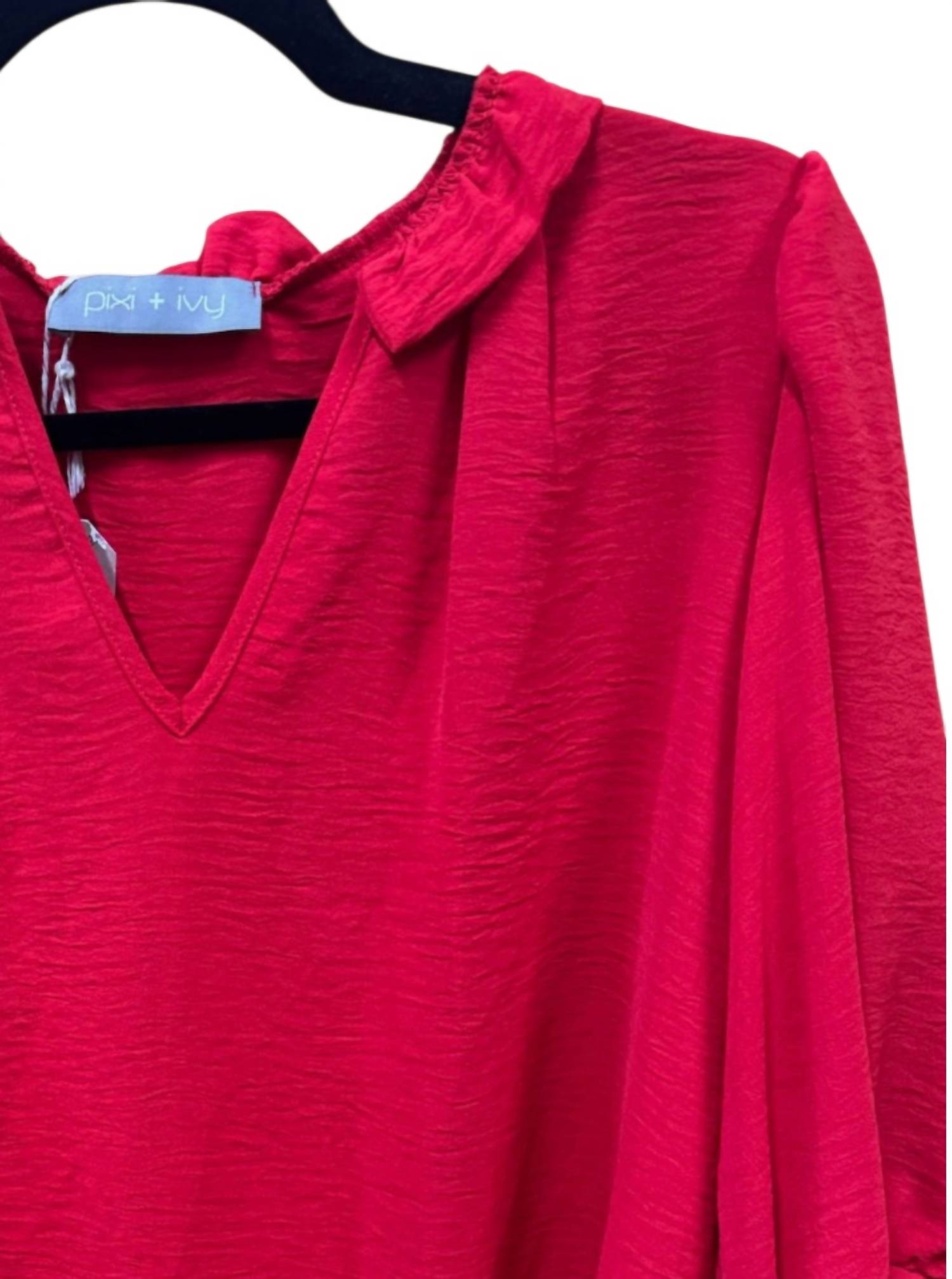 Pixi + Ivy - Women's Ruffle Neck Top