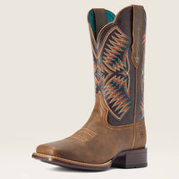 ARIAT Women's Odesa Stretch Fit Boot in fateful brown burnished pewter - women's shoe