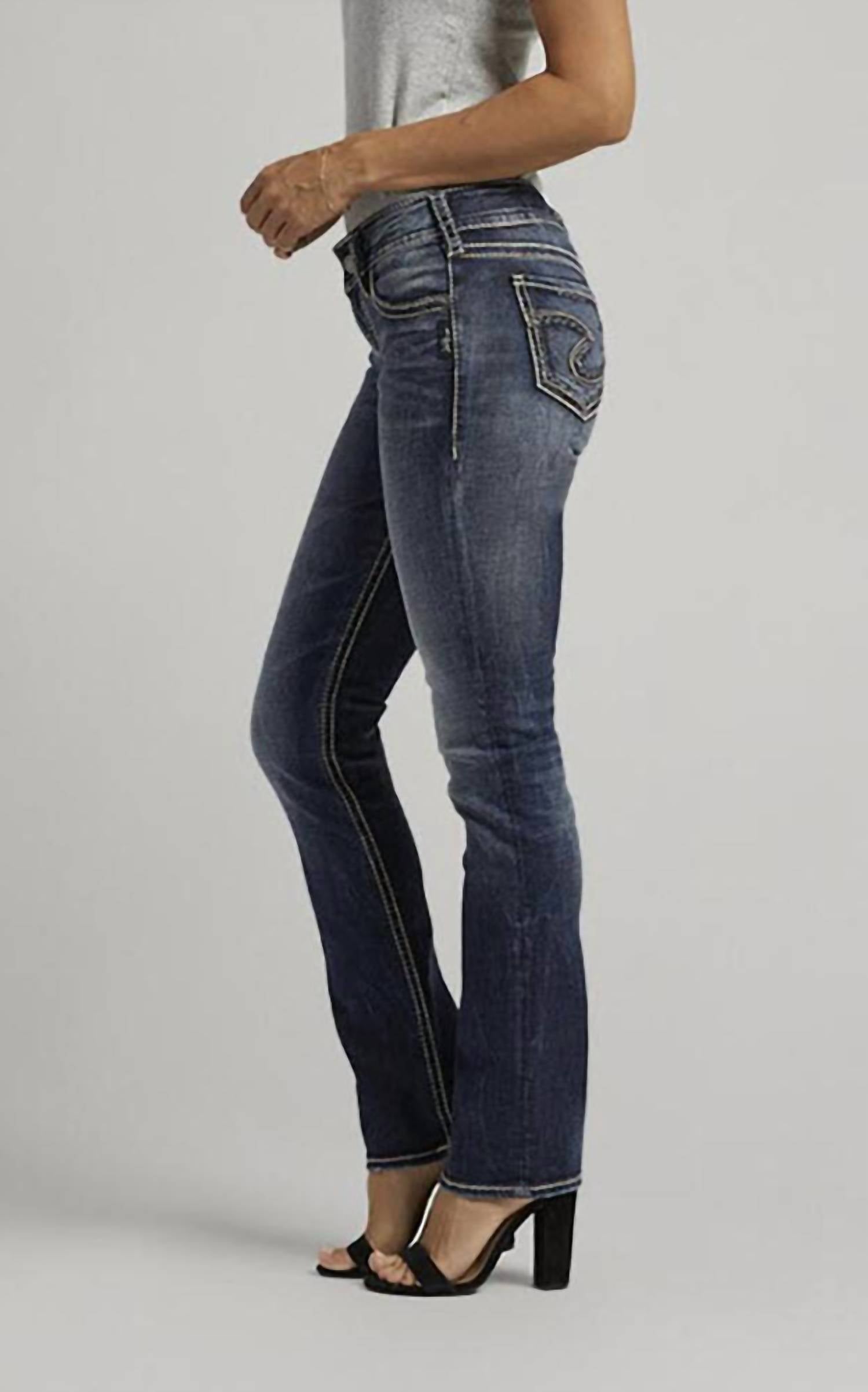 Silver Jeans Co - Women's Suki Curvy Fit Mid Jean