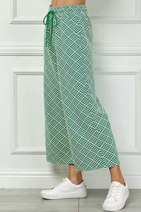 See And Be Seen - Cropped Wide Texture Pants