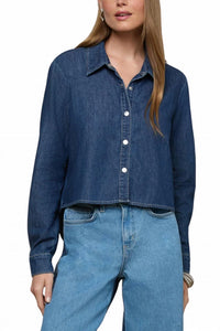 L'Agence - Annette Chambray Button Down Shirt