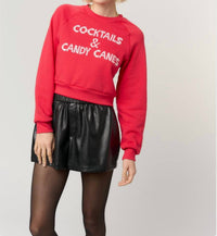 Project Social T - Cocktails & Candy Canes Sweatshirt