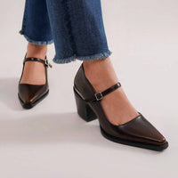 Beast Fashion - Women's Tessa Mary Jane Block Heels