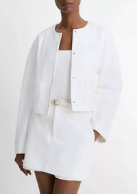 Vince - Collarless Italian Cotton Jacket
