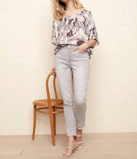 Charlie B - Triple Fringe Leg Jean