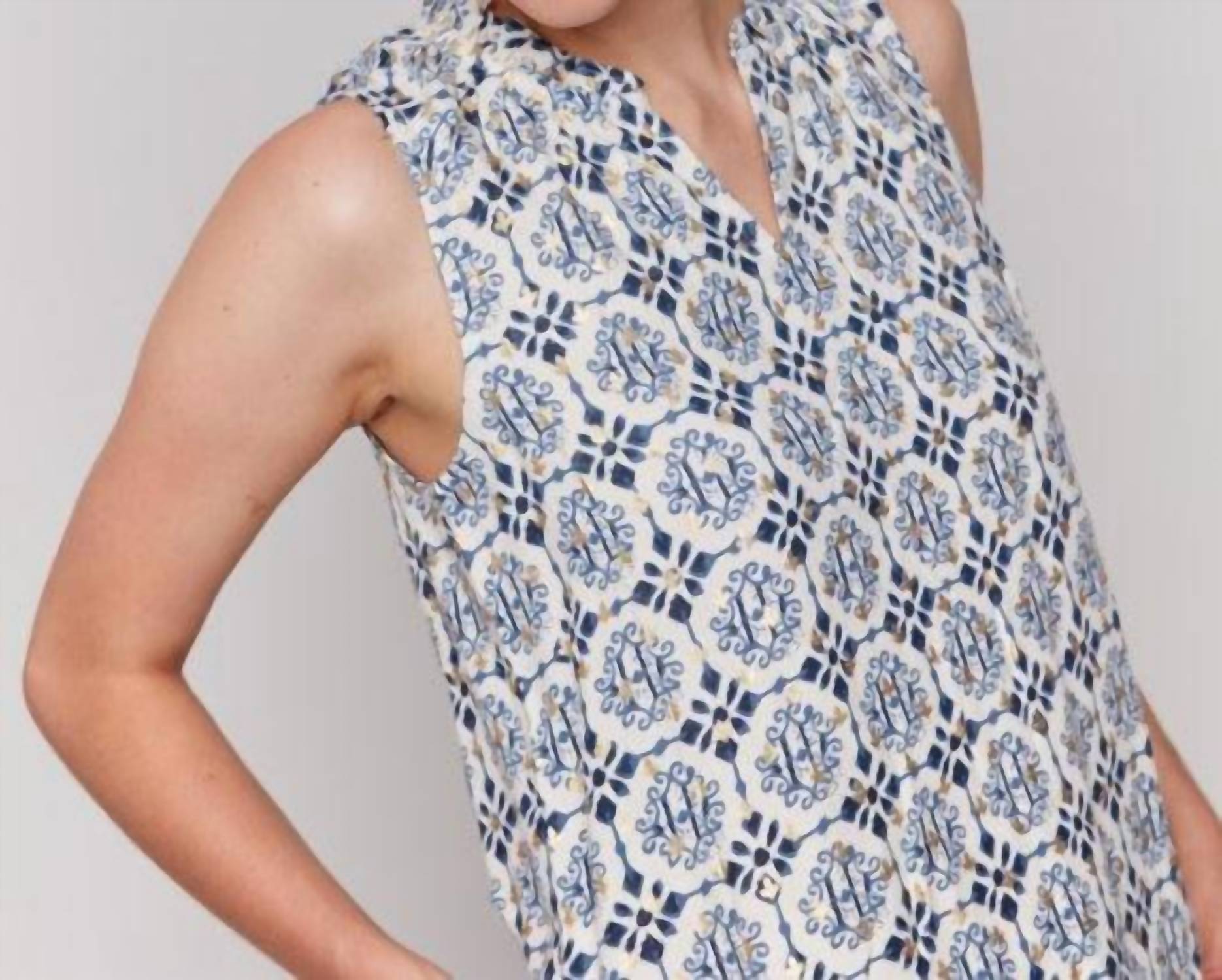 Charlie B - Printed Sleeveless Blouse