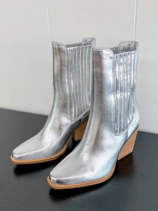 Chinese Laundry - Cali Metallic Block Heel Boots