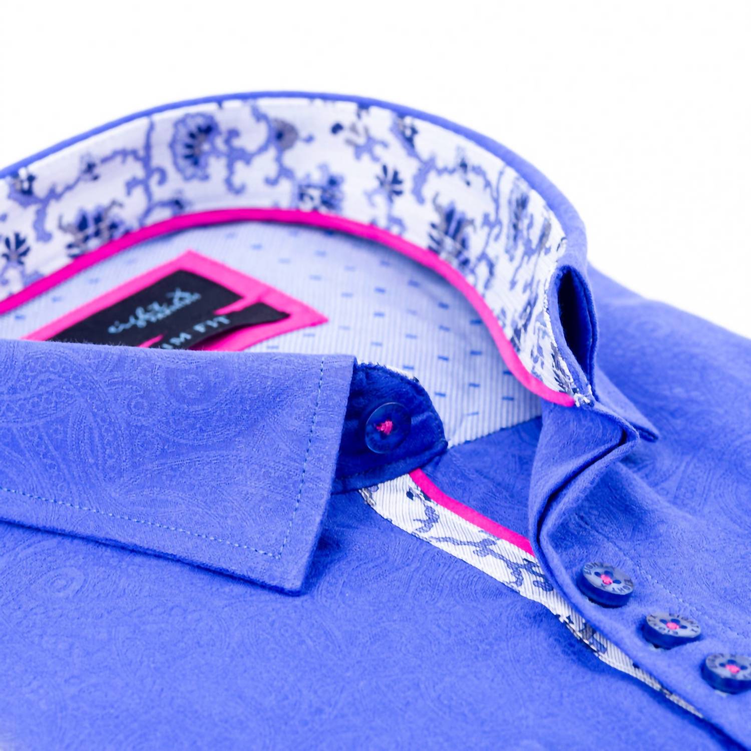 Eight X - Men's Paisley Button Down Jacquard Shirt