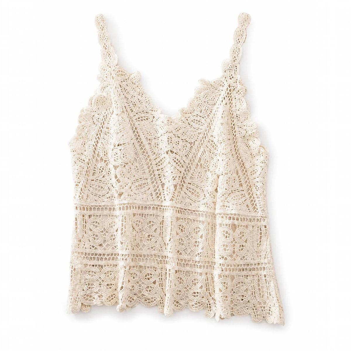 Mccolin - Women's Crochet Lace Tank Top