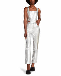 STEVE MADDEN Josie Pants in silver - women's pants