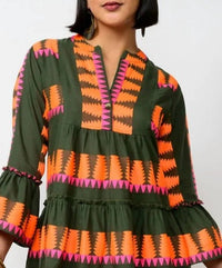 Uncle Frank - Jacquard Tiered Dress