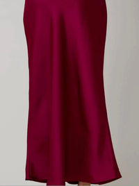 Sunday Edition - Bias Cut Satin Midi Skirt