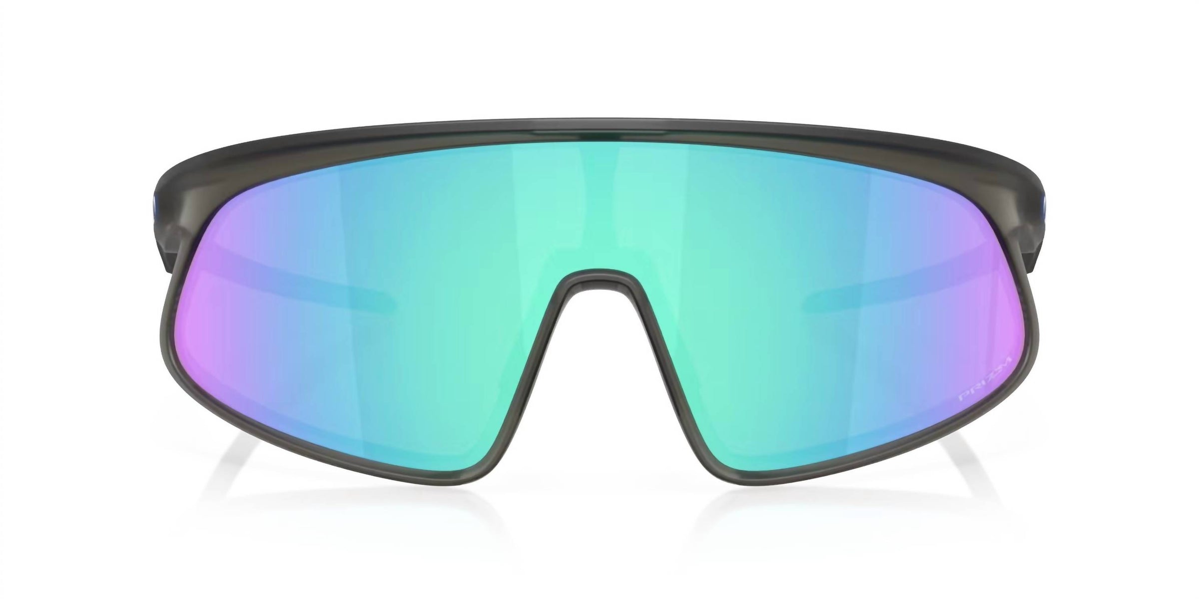 Oakley Men's Rslv Sunglasses in matte grey smoke prizm sapphire lens - men's accessory - alternate view