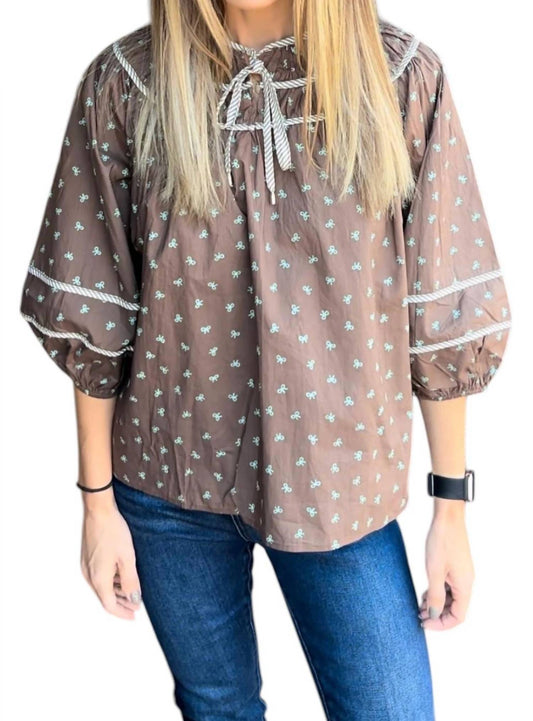 Entro - Bow Print Blouse