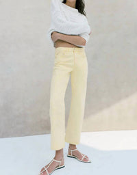 Pistola - Lexi Mid Rise Bowed Straight Jean