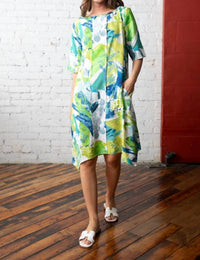 Olivia By Habitat - Crinkle Abstract Center Stage Dress