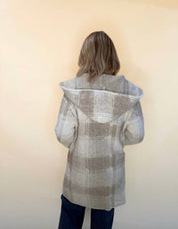 Allie Rose - Veyla Plaid Hoodie Cardigan