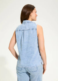 Fdj - Shira Sleeveless Bow Neck Blouse