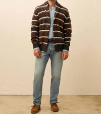 Faherty - Striped Cardigan Sweater