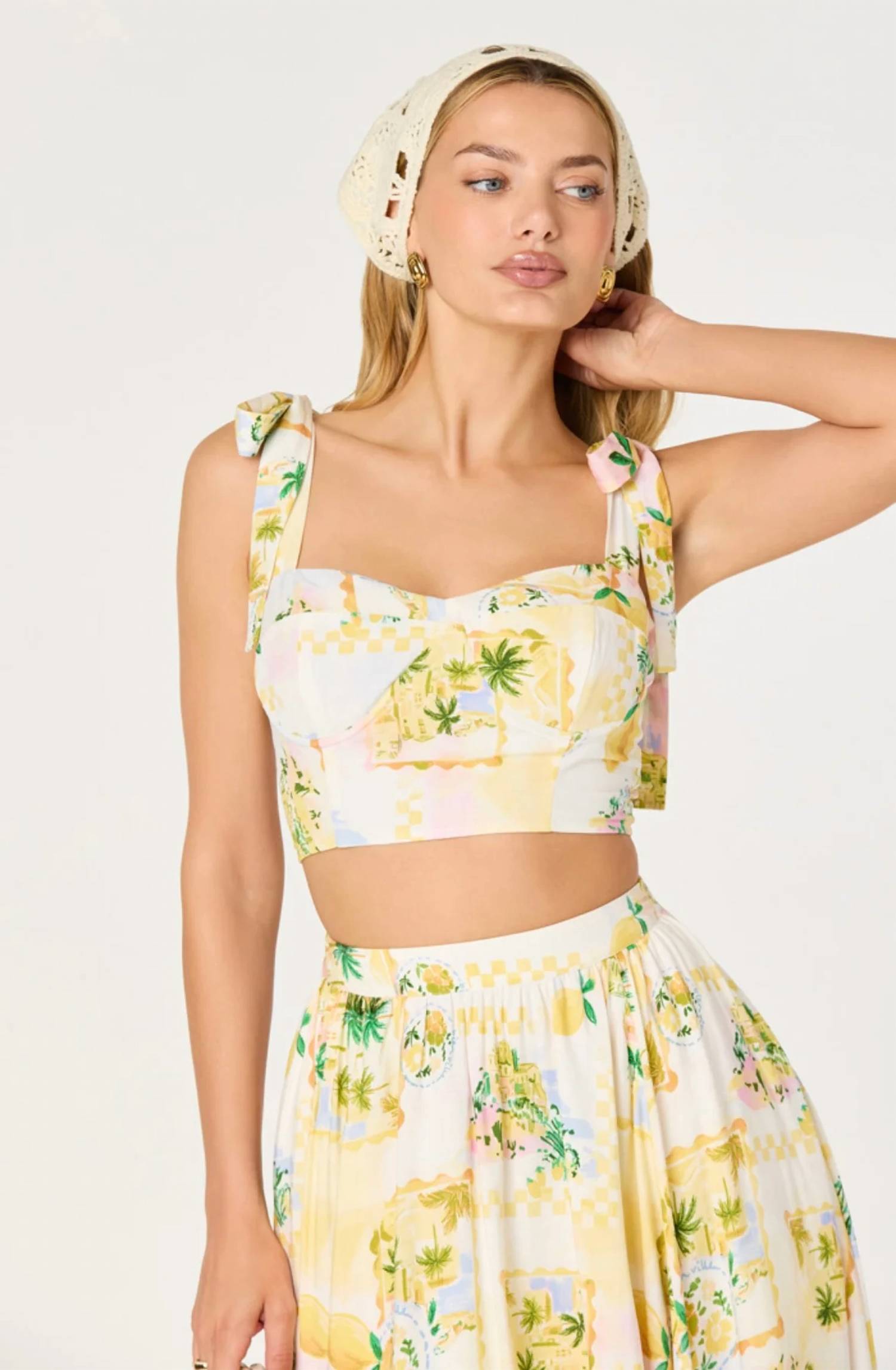 Astr - Kaleigh Top And Midi Skirt Set