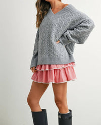 Buttermelon - Sarah Cable Knit Sweater