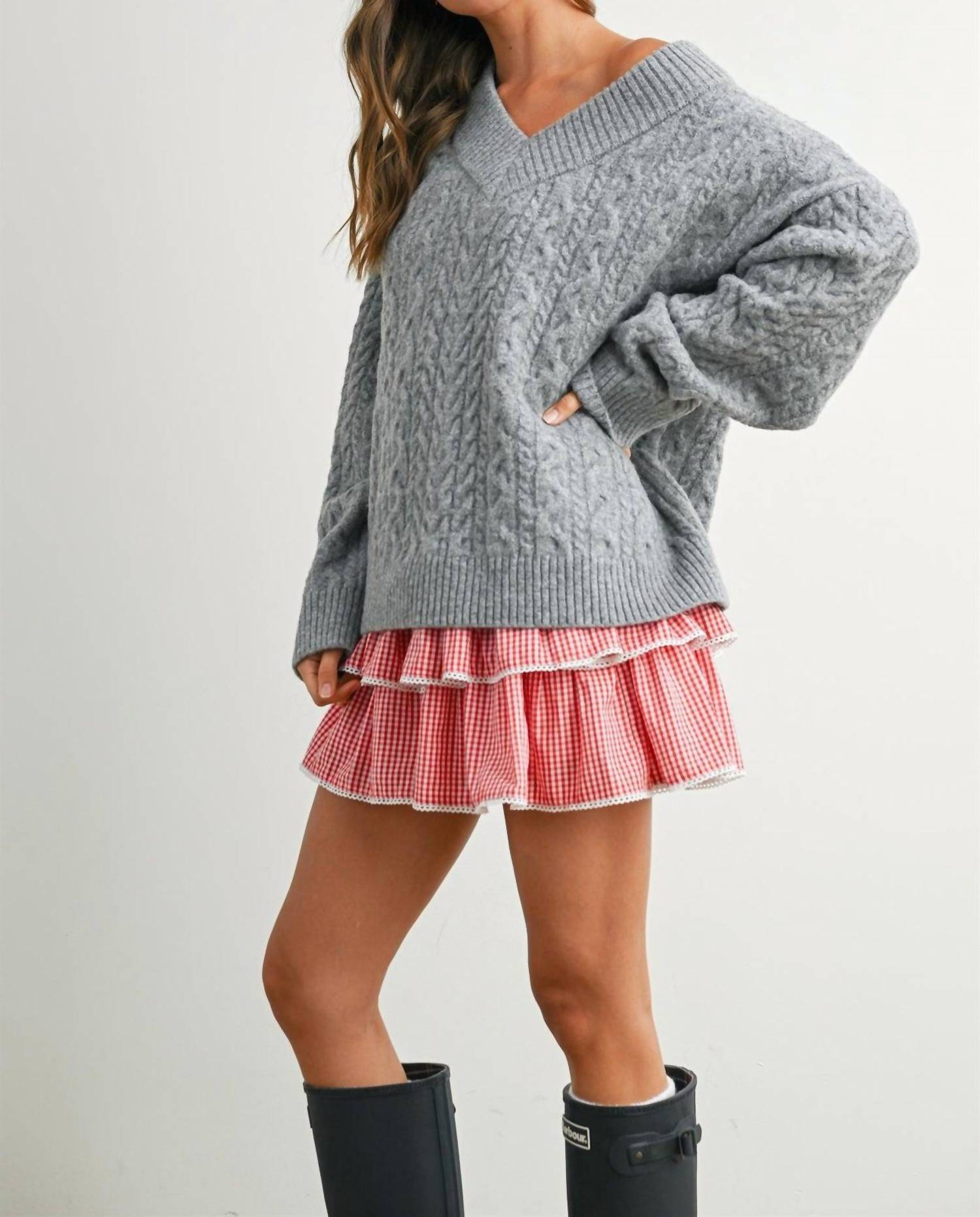 Buttermelon - Sarah Cable Knit Sweater
